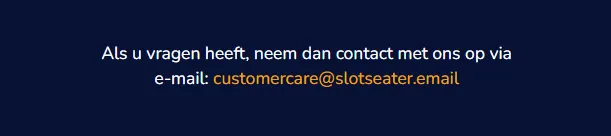 Klantenservice Slotseater casino – snelle hulp via live chat of e-mail
